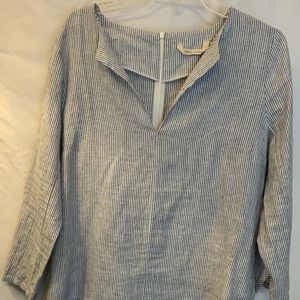Striped linen tunic